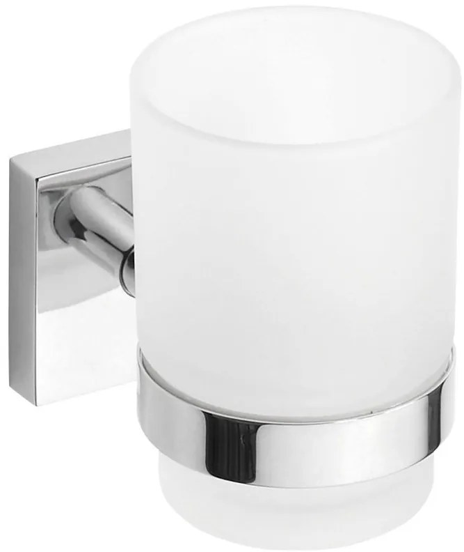 Sapho Sapho, X-SQUARE pohár, mliečne sklo, chróm, XQ903