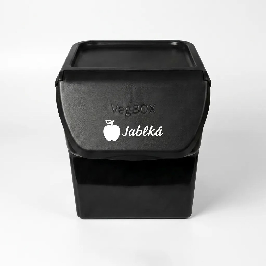 VILDE Úložný box na zemiaky a cibuľu s vetraním, VEGBOX sivý (14l - 5-8kg zemiakov)