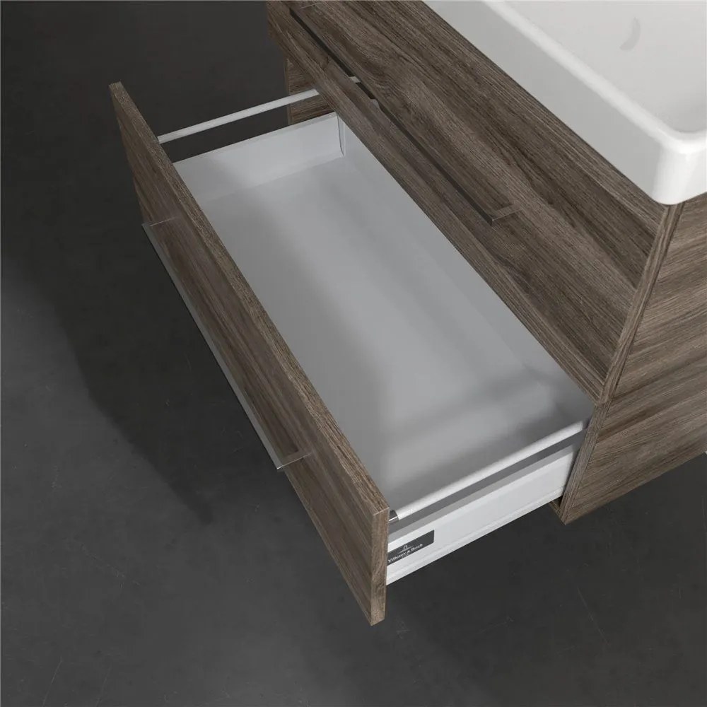 VILLEROY & BOCH Avento závesná skrinka pod umývadlo, 2 zásuvky, 780 x 452 x 514 mm, Stone Oak, A89100RK