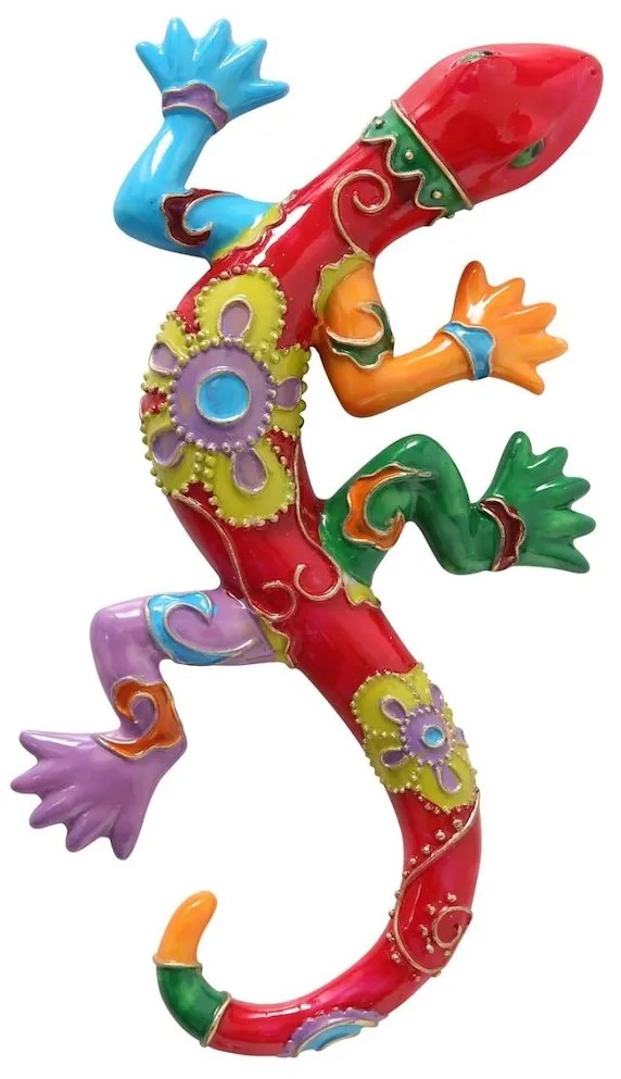 Záhradná figúrka z polyresinu Lizard, 24 cm, viacfarebná