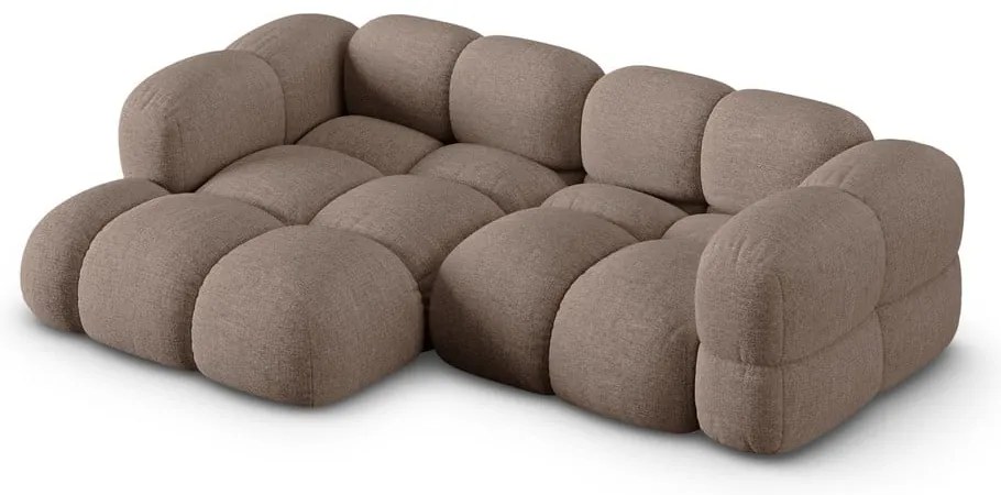 Hnedá rohová pohovka (ľavý roh/s leňoškou) Loretto – Cosmopolitan Design