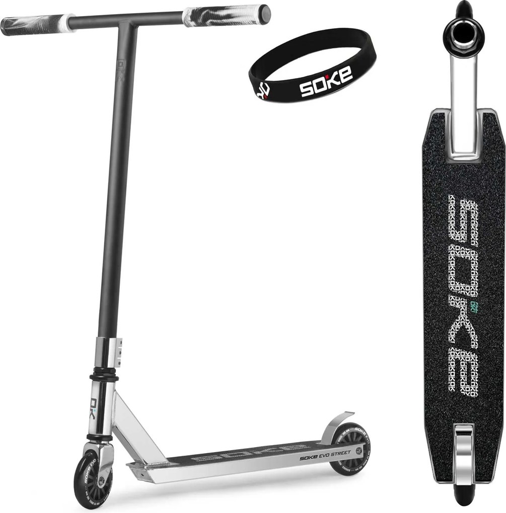SOKE EVO street silver performance scooter