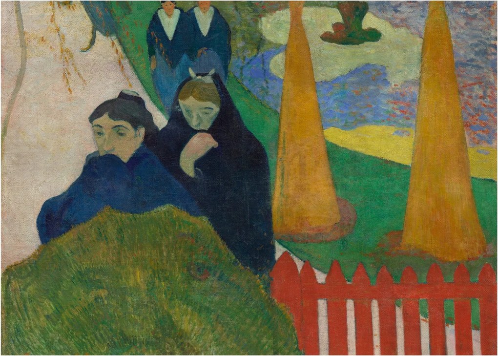 Sklenený obraz - Paul Gauguin, Arlésiennes (Mistral) , reprodukcia (70x50 cm)
