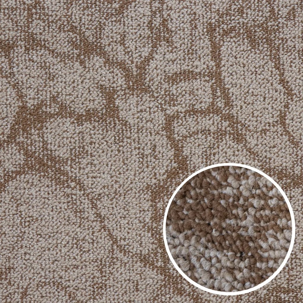 Spoltex, Metrážny koberec Marbeline 168 béžová, na mieru, šíře 4m, hnedá, filc, detská izba