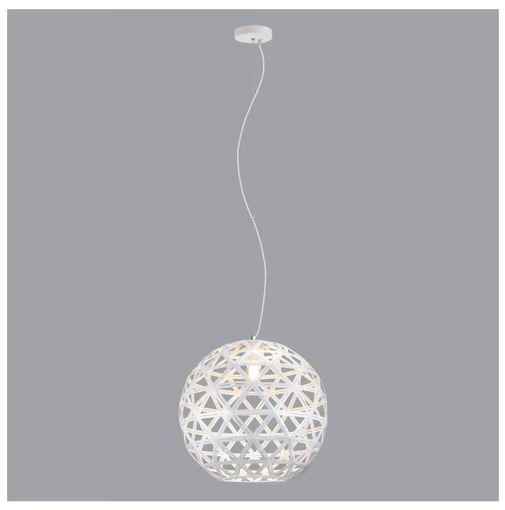 Auhilon Luster na lanku FROZEN 1xE27/60W/230V pr. 50 cm biela AU0238