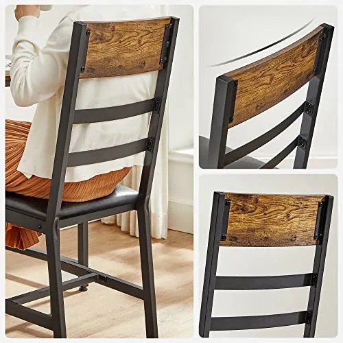 Jedálenské stoličky 2 ks VASAGLE LDC095B01