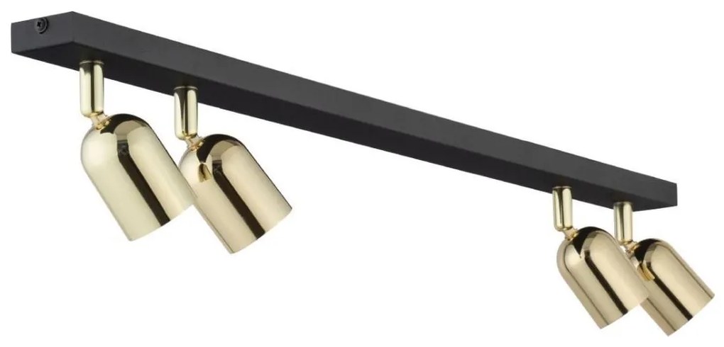 Bodové svietidlo TOP 4xGU10/10W/230V čierna/zlatá