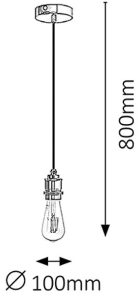 Rabalux 1411 - Závesné svietidlo FIXY E27/40W