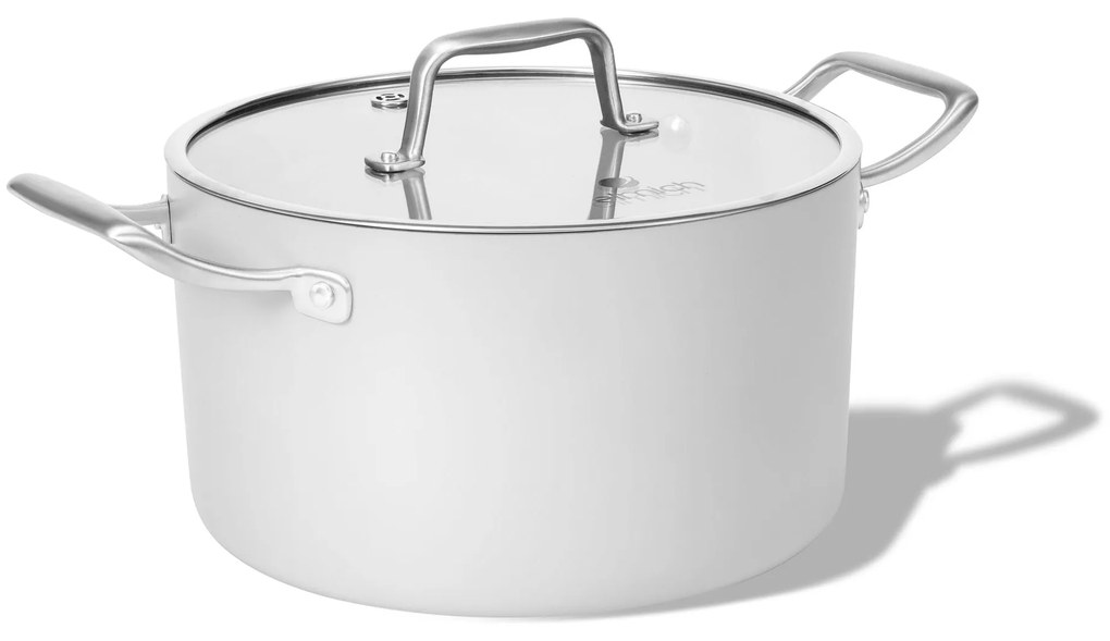 Elmich Nepriľnavý keramický hrniec Vital Ø 24 cm (5L) - krémovo biela