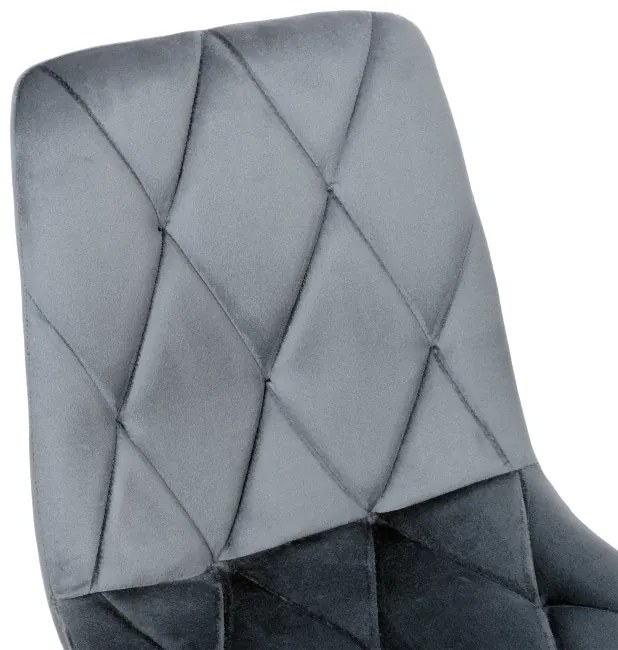 Jedálenská stolička MADISON zamatová, grafitová