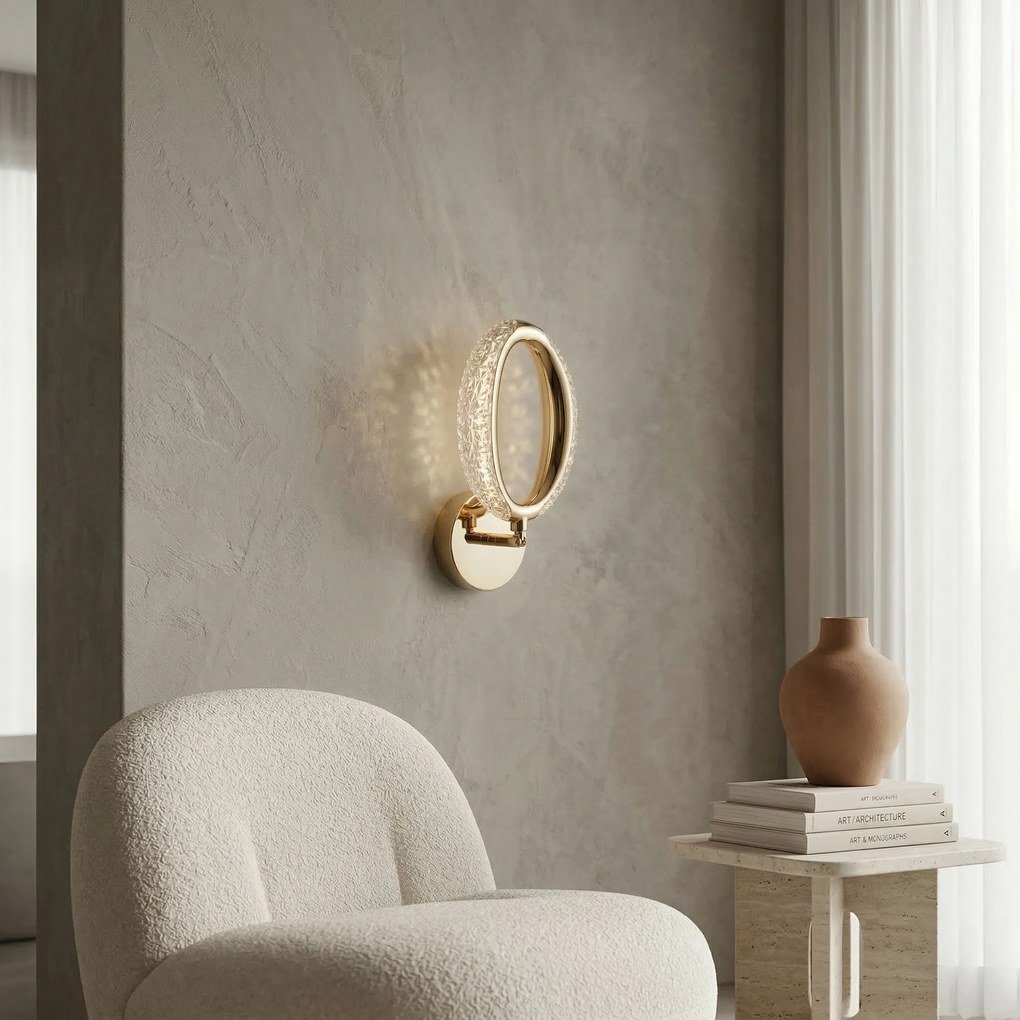 Toolight Rea, NÁSTENNÉ LED SVIETIDLO G174-W GOLD, OSW-07818