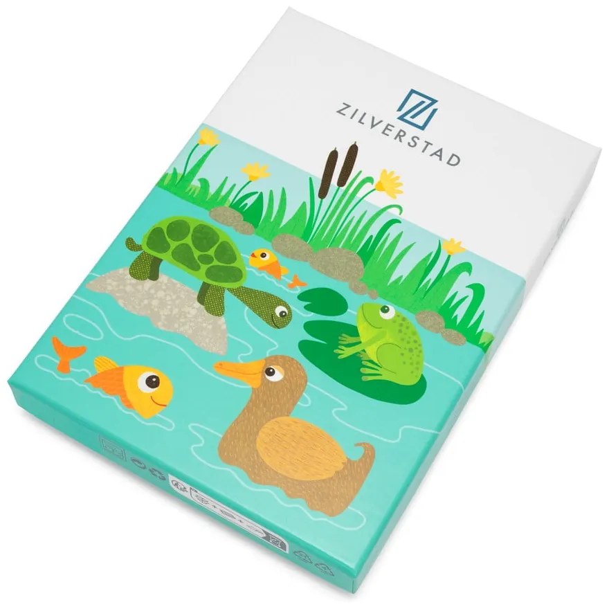 Antikoro detský príbor v striebornej farbe 4 ks Water life – Zilverstad