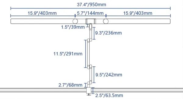 Brilagi - LED Stmievateľná dotyková stolná lampa VARIO LED/24W/230V 3000-6500K biela