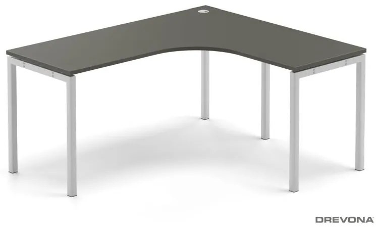 Drevona, PC stôl, REA PLAY, RP-SRK-1600, biela