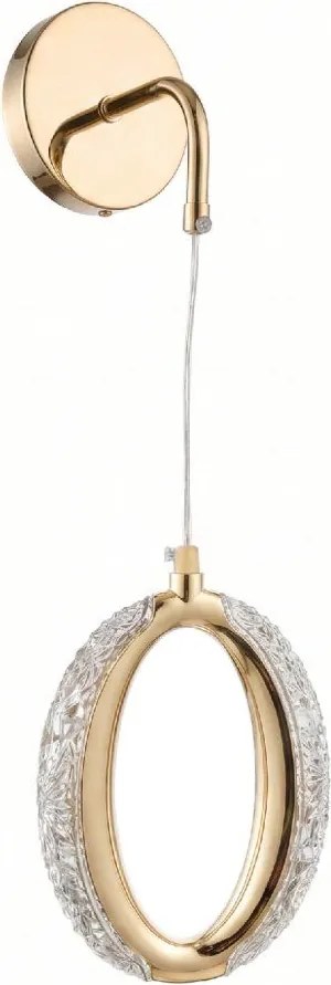 Toolight Toolight, LED nástenné svietidlo G175-W, zlatá lesklá, OSW-07819