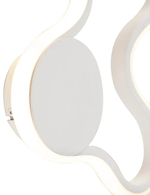 Moderné nástenné svietidlo biele vrátane LED - Plomp
