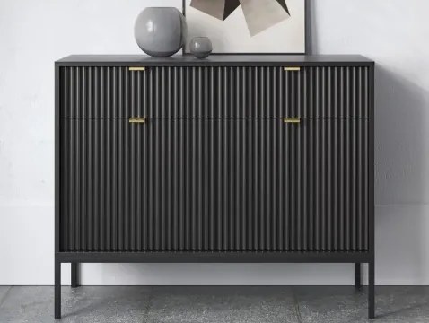 Komoda so zásuvkami Nova, čierna%