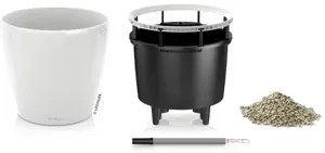 Kvetináč Lechuza Classico LS 50/47 biela komplet