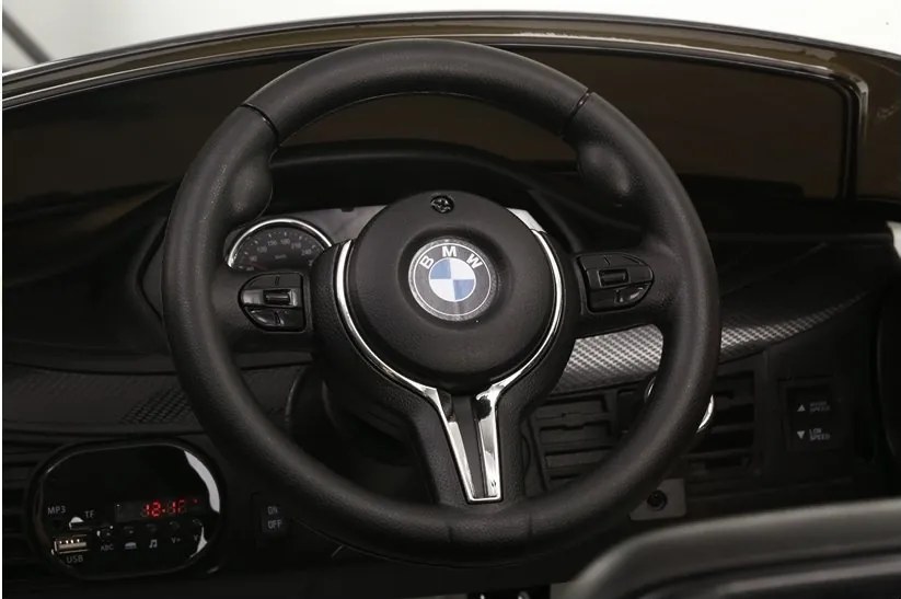 LEAN CARS BMW X6 Batéria Auto Biela koža, EVA