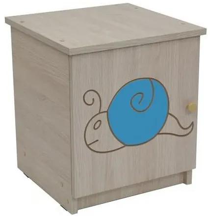 Detský nočný stolík s výrezom MÉĎA - modrá