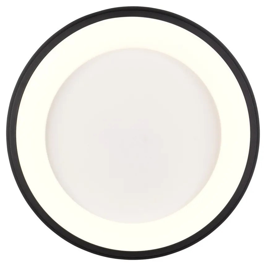 Čierne LED stmievateľné stropné svietidlo Cardona – Trio