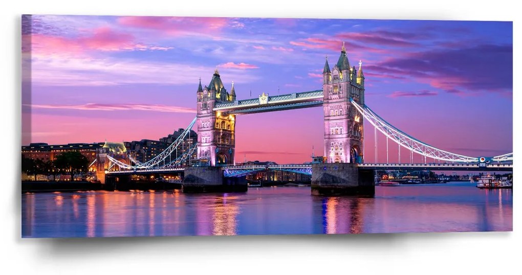 Sablio Obraz Londýn Tower Bridge - 110x50 cm