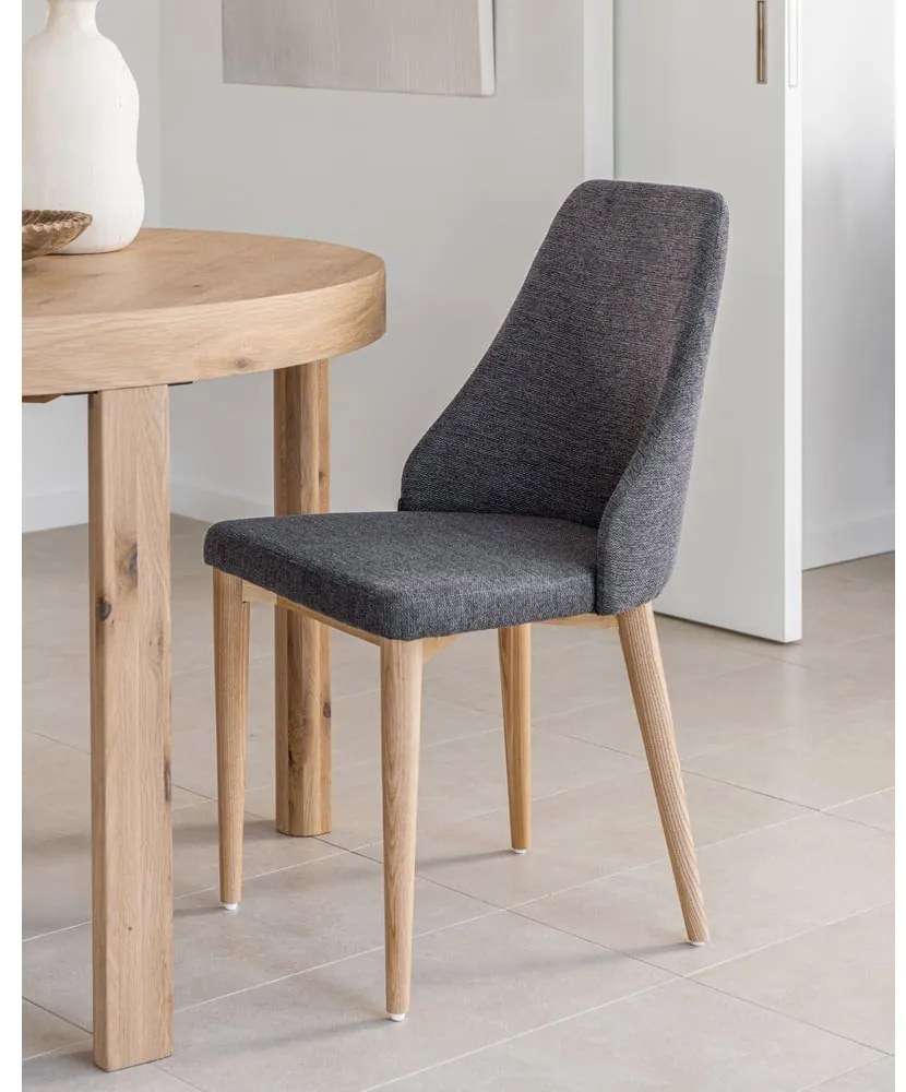 Tmavosivá jedálenská stolička Rosie – Kave Home
