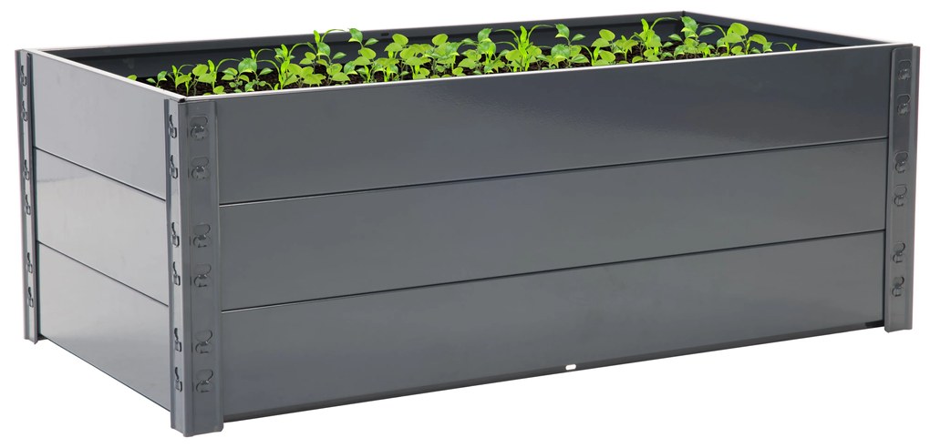 Trestles Kovová vyvýšená posteľ Biggie - čierna