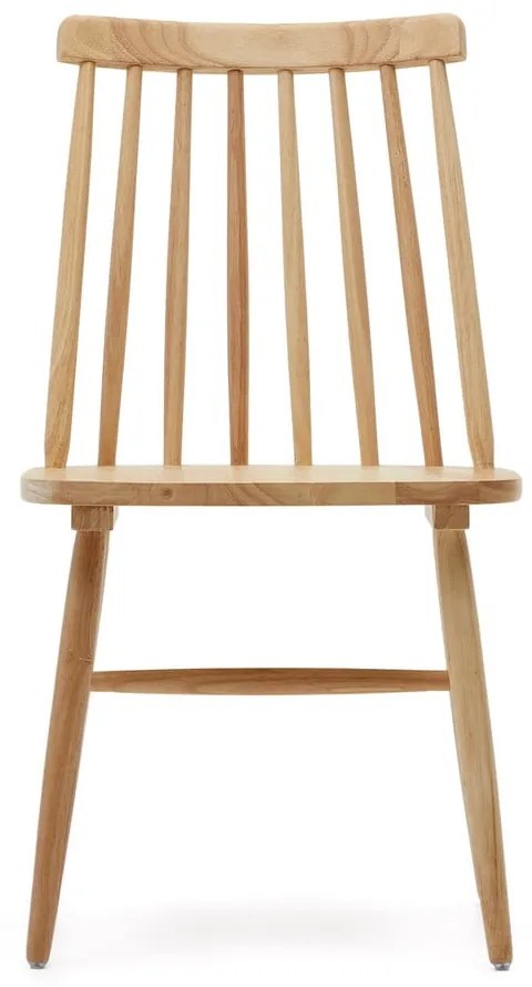 Jedálenské stoličky v súprave 2 ks z kaučukového dreva v prírodnej farbe – Kave Home