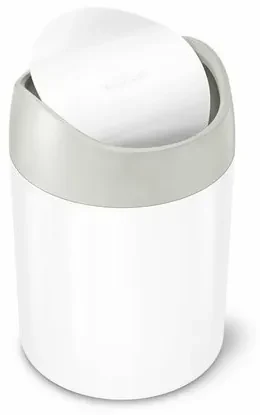 Simplehuman Odpadový kôš na stôl MINI 1,5 l, biela
