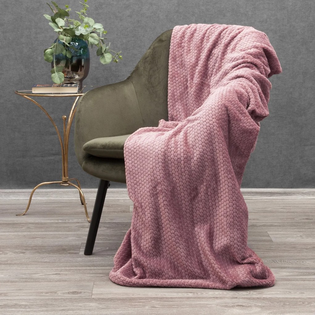 DEKA ZOE 150X200 CM STARORUŽOVÁ