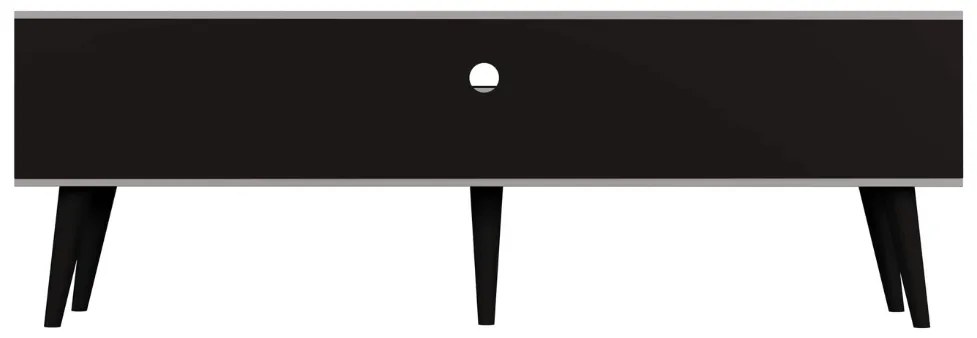 Drevený TV stôl o šírke 160 cm TORONTO šedý