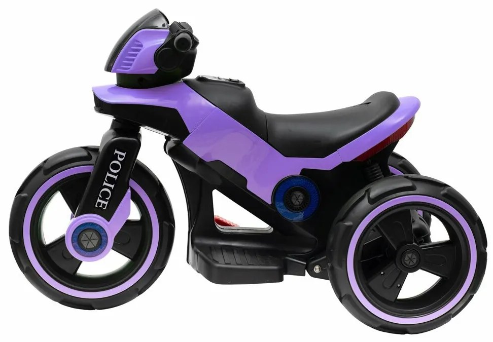 Baby Mix Detská elektrická motorka Police, fialová
