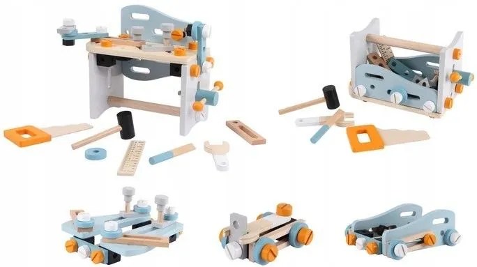 Drevená dielňa pre deti stolík na náradie ECOTOYS