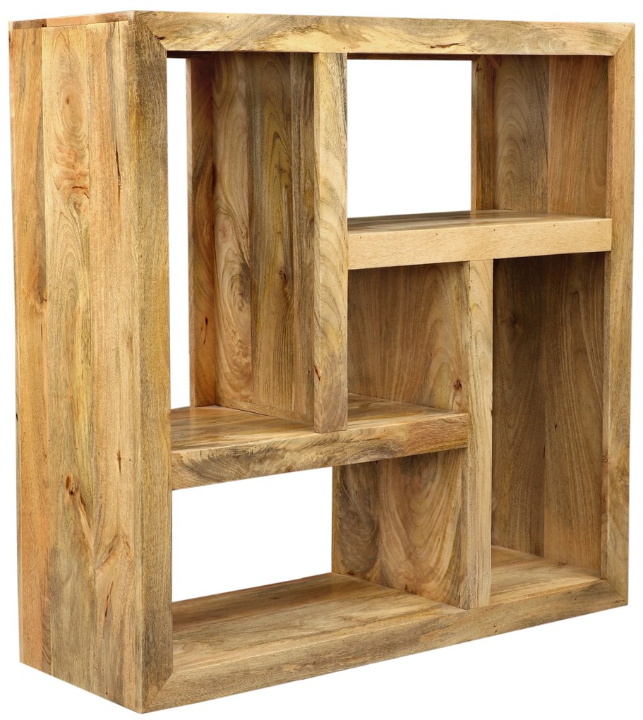 furniture-nabytek.cz - Police koupelna 110x110x35 z dreva mango