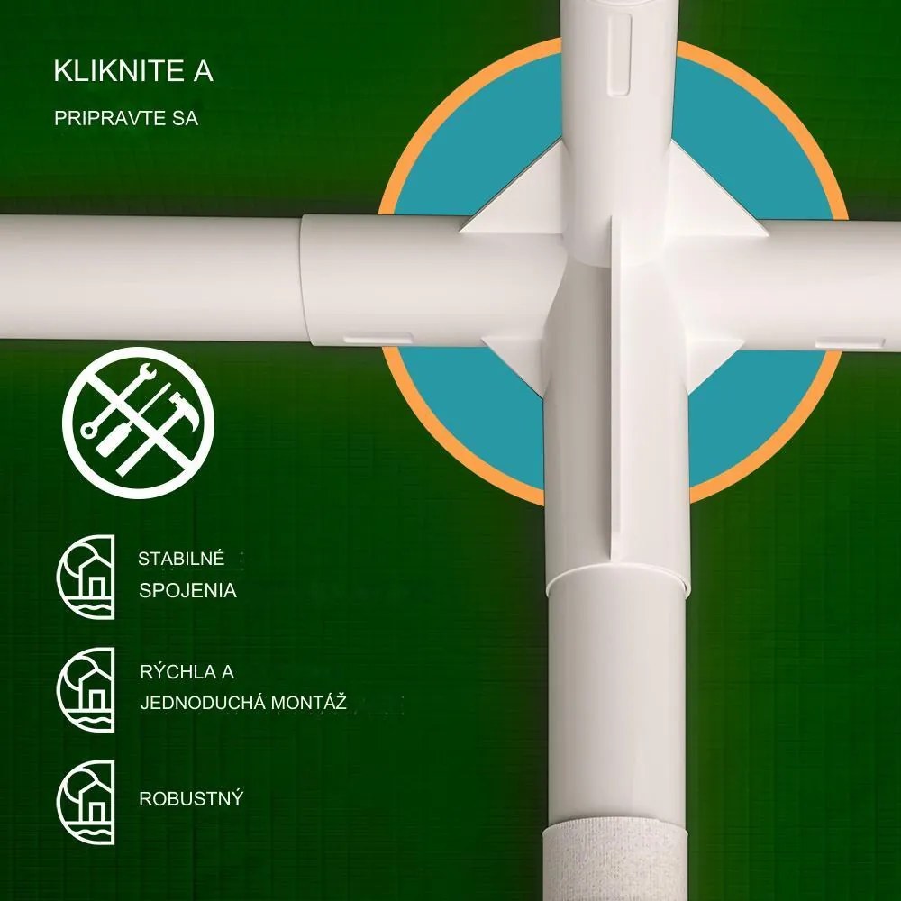 InternetovaZahrada Párty stan Rimini 3x6 m - bočné steny + oblúkové okná - zelená