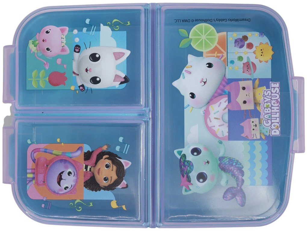 Multibox na desiatu Gábinin kúzelný domček s 3 priehradkami | Bez obsahu BPA