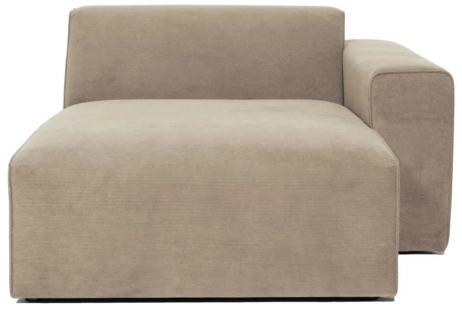 Béžový menčestrový modul pohovky (pravý roh) Sting - Scandic