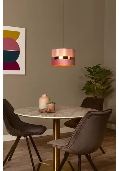 Lucide 10409/01/66 - Luster na lanku EXTRAVAGANZA TUSSE 1xE27/60W/230V ružová