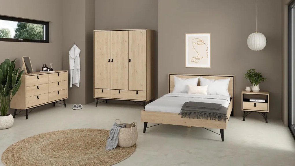 Nočný stolík Rainy 53 cm hickory Jackson