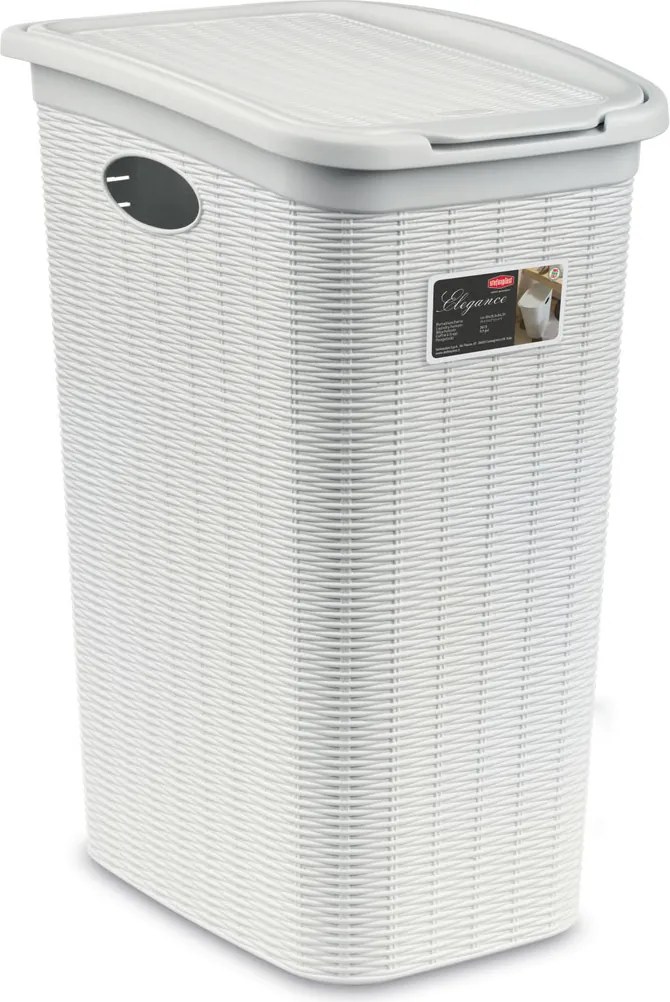 STEFANPLAST Košík na bielizeň Elegance 36 l, biely
