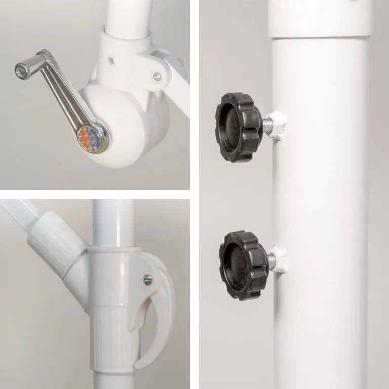 Garthen 71787 Závesný slnečník s kľučkou - antracit