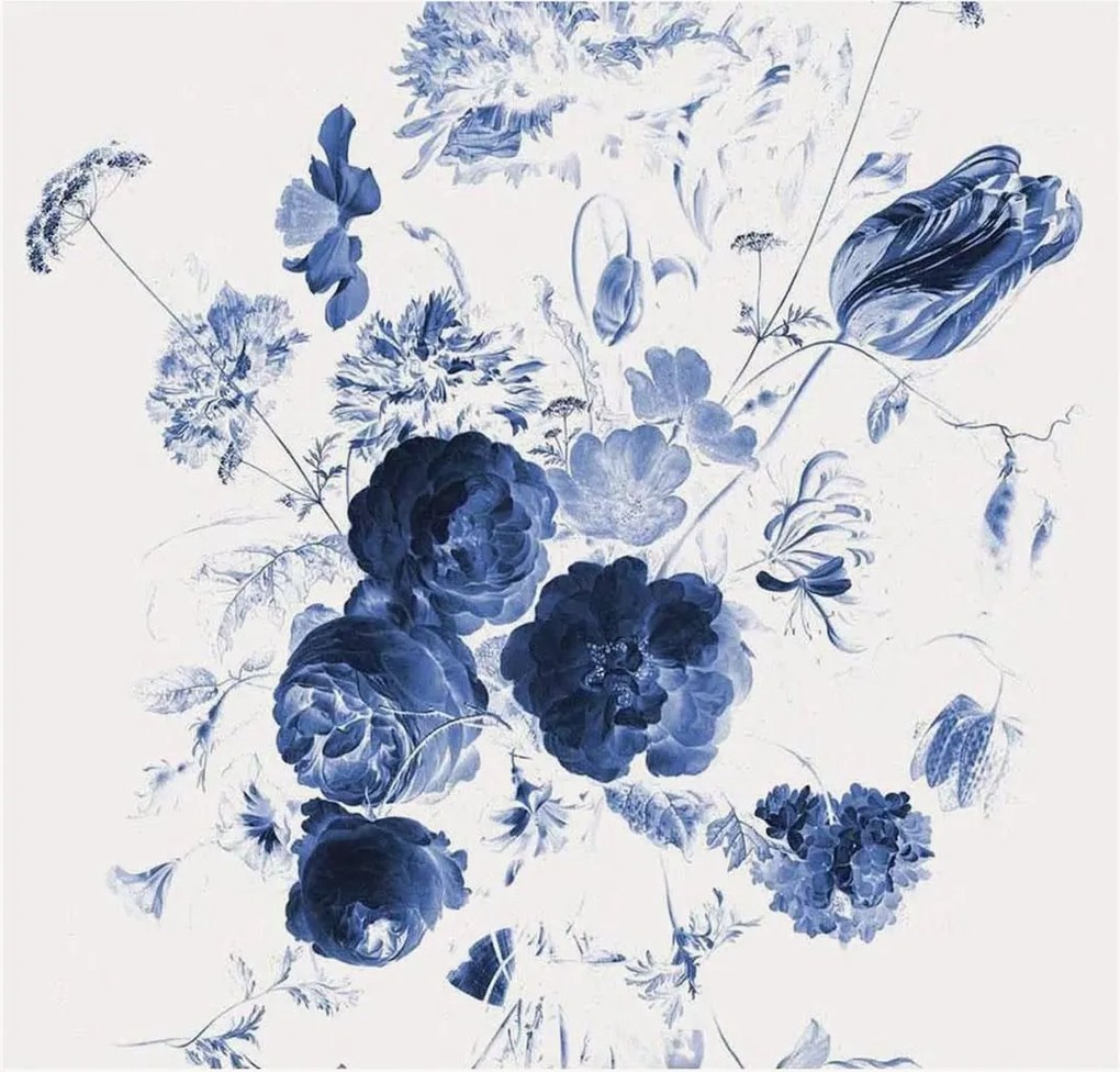 Vliesová tapeta Royal Blue Flowers I