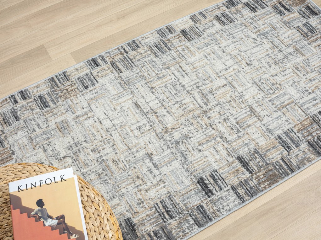 Kusový koberec My Mood creme, 160x230, šedá, chodba / predsieň, My Flair