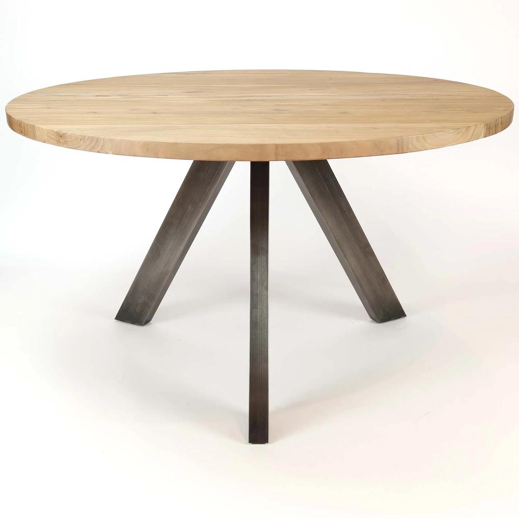 Jedálenský stôl 20-61 Ø120cm Acacia natural - PRODUKT JE SKLADOM U NÁS - 1Ks