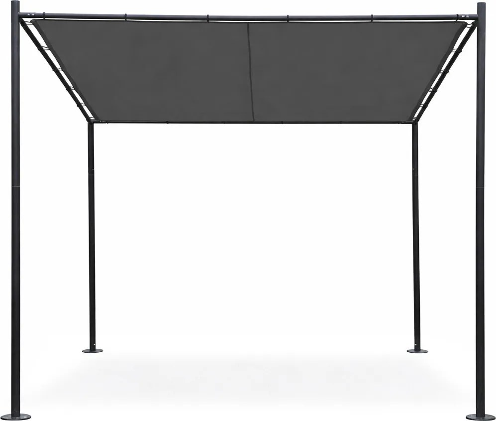 Zahradní pergola Lowa 3x3 m šedá/černá