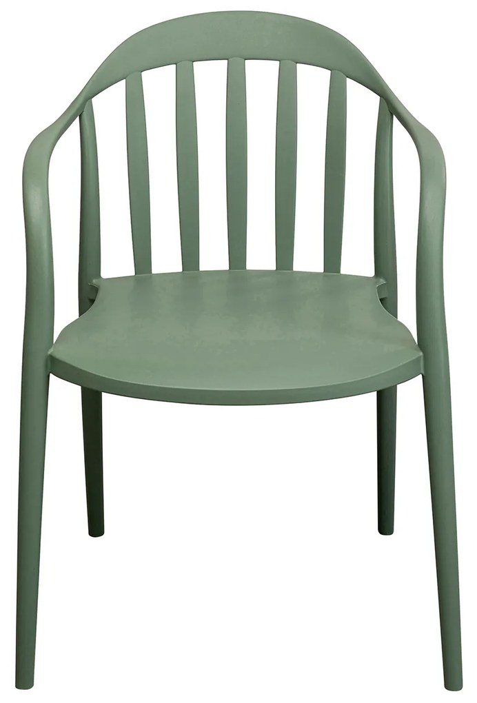 Flores kreslo sivozelené