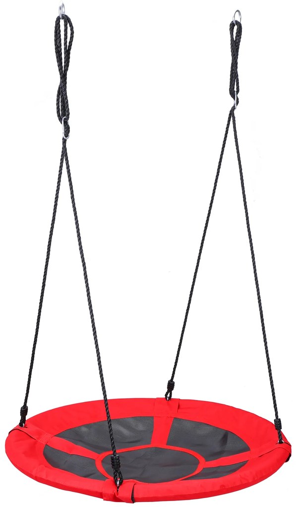 ModernHome Závesná hojdačka 100 cm - červená