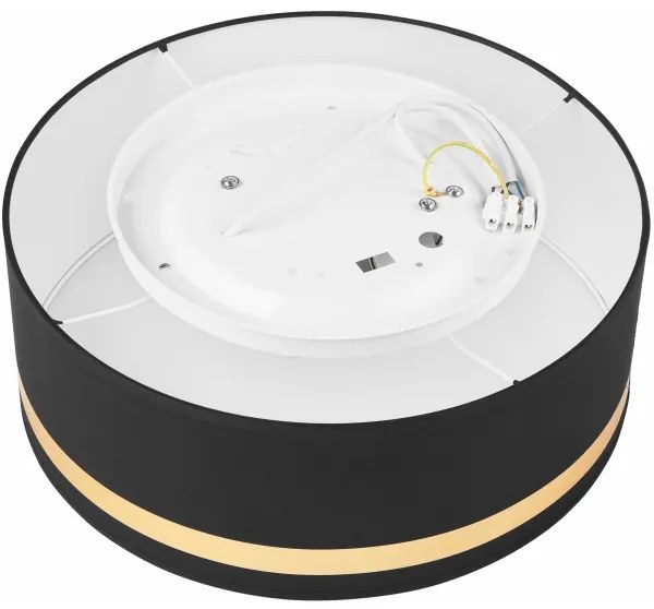 Stropné svietidlo SIRJA STRIPE 2xE27/15W/230V pr. 35 cm čierna