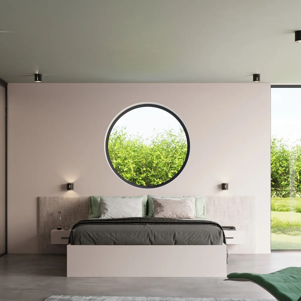 Nástenné svietidlo Inez, 1x čierne kovové tienidlo